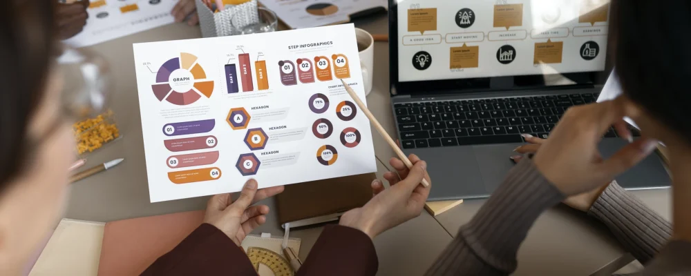 high-angle-people-working-with-laptop